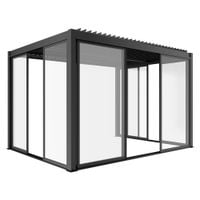 DRZWI PRZESUWNE SZKLANE LUXE 3M 270X238 CM ANTRACYTOWE