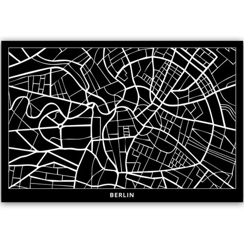 Obraz na płótnie – Canvas, plan miasta Berlin 60x40 na Arena.pl