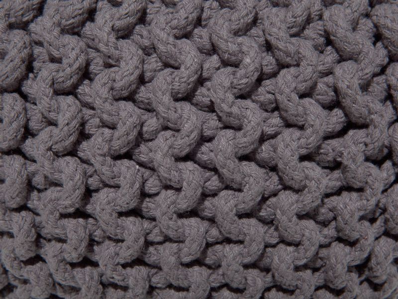 Puf 40 x 25 cm ciemnoszary CONRAD zdjęcie 3