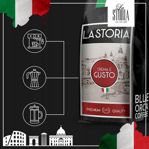 Kawa ziarnista 1kg x3 do ekspresu z Palarni Świeżo Palona Blue Orca Coffee na Arena.pl