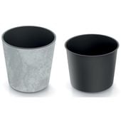 Doniczka okrągła niska URBI DURO250E Donica + wkład dystansowy