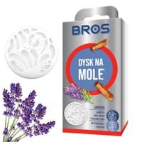 BROS Dysk na mole odzieżowe Lawenda zwalcza jaja i larwy ochrona 6 m-cy