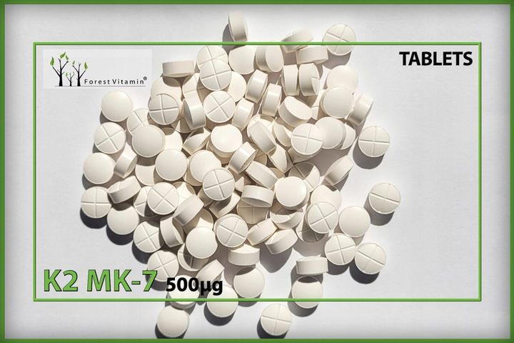 FOREST WITAMINA K2 MK-7 500mcg 100 tab NATURALNA zdjęcie 2