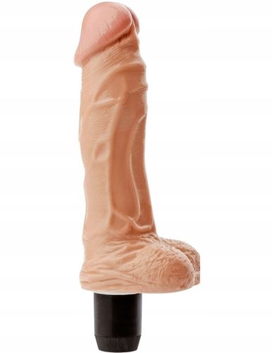 SEX PENIS NATURALNE DILDO Z WIBRACJAMI - WIBRATOR Z KRĘGOSŁUPEM na Arena.pl