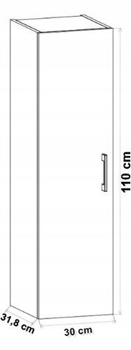 ZESTAW  MEBLI  LAZIENKOWYCH 60 szafka umywalka słupek w. (GOLD) + LARA na Arena.pl