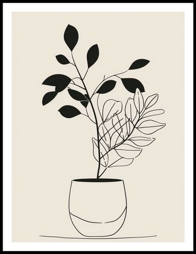 Plakat 60x80cm Prostota Doniczki na Arena.pl