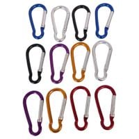 Karabińczyk aluminiowy 10 sztuk 6 kolorów