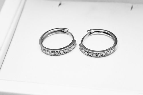 Złote kolczyki KBD1714 - Diament na Arena.pl