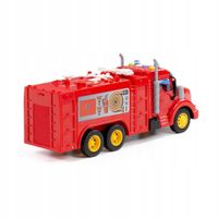 AUTO ciężarówka STRAŻ POŻARNA zabawka dla DZIECI czerwona 34 x 12 x 19 cm