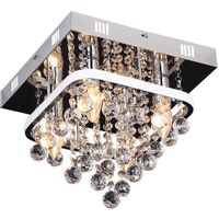 Kwadratowa lampa sufitowa Pallas LED 23W 4000K pokojowa chrom biała