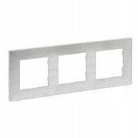 2 x 2 x RAMKA POTRÓJNA LEGRAND NILOE STEP ALUM SZCZOTK
