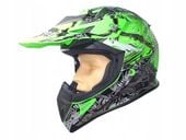 KASK MOTOCYKLOWY CROSS ENDURO QUAD ATV SAFEBET HF-116 Q84 NEON GREEN XXL