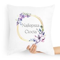 Poduszka Dla Cioci Najlepsza Ciocia Prezent Z Nadrukiem Ze Zdjęciem