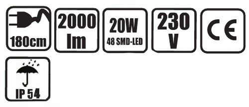 LAMPA HALOGENOWA HALOGEN 20W 2000lm 230V C5940 na Arena.pl