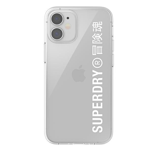 superdry snap iphone 12 mini clear casebiały/white 42593 zdjęcie 1
