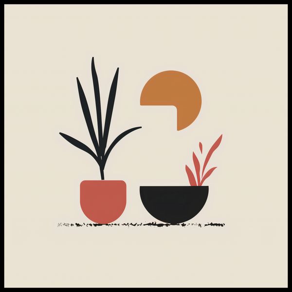 Plakat 100x100cm Domowy Ogród zdjęcie 2