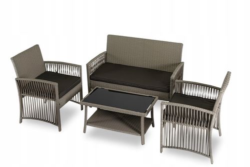 Zestaw Mebli Ogrodowych Technorattan Taras Ogród Komplet Brązowy FILADELFIA na Arena.pl