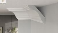 Listwa przysufitowa DLP47 8cm x 8cm gzyms sztukateriaXPS faseta DECOREM