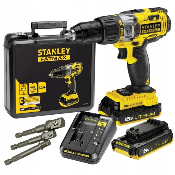 WKRĘTARKA STANLEY FMC625D2 2x2Ah Udar + ADAPTERY zdjęcie 4