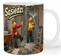 Kubek ceramiczny Sąsiedzi - Pat i Mat