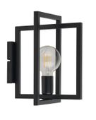 Loftowa LAMPA ścienna EDEN 32239 Sigma prostokątna do przedpokoju czarna