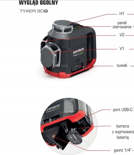 LASER WIELOLINIOWY TYXER 3DG PRO-L1306 PRO na Arena.pl