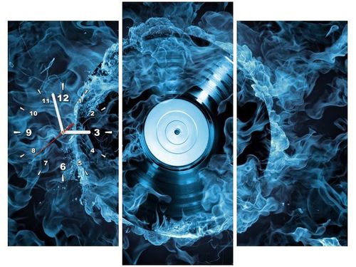 90CM 70 ZEGAR 3 ELEM PŁYTA WINYLOWA BŁĘKICIE SCIENNY DRUK na Arena.pl