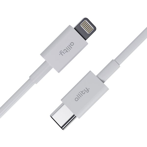 Allity kabel AUC-03 USB-C - Lightning 2,0 m 27W biały zdjęcie 2