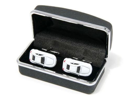 Spinki do mankietów - samochód biały na Arena.pl