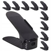 10x ORGANIZER UCHWYT CZARNY NA BUTY OBUWIE PÓŁKA DO SZAFY GARDEROBY