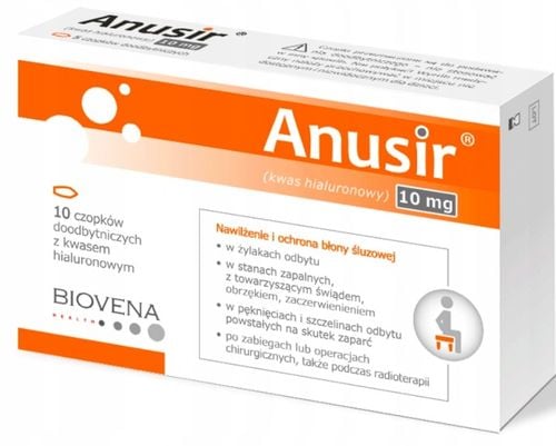 Anusir czopki hemoroidy 10 szt. na Arena.pl