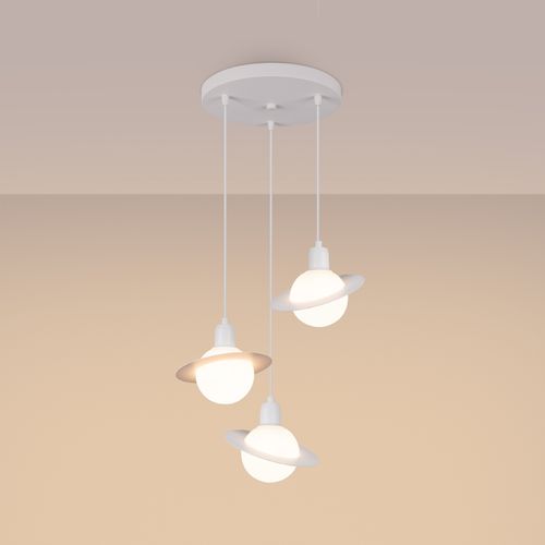 Lampa wisząca HYPERION 3P biały na Arena.pl