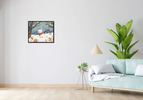 Plakat 60x50cm Śnieżny Kompan na Arena.pl