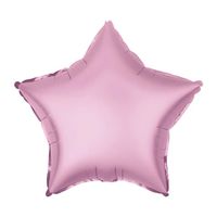 Balon foliowy gwiazda różowa matowa, 45 cm