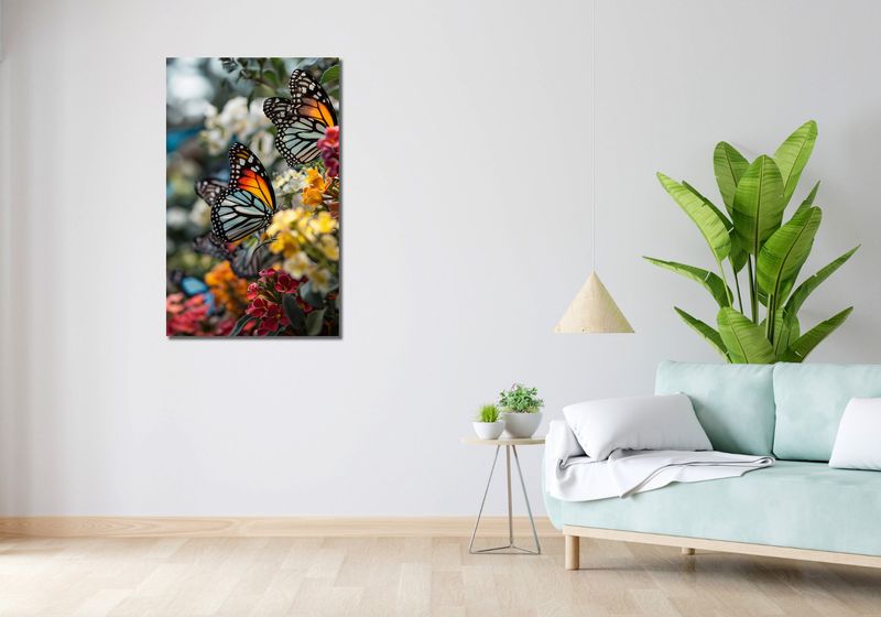 Obraz 60x100cm Motyle Na Łące zdjęcie 2