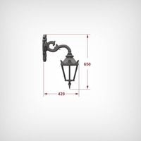 KINKIET ŻELIWNY LAMPA KLOSZ ŻYRANDOL OŚWIETLENIE