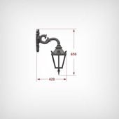 KINKIET ŻELIWNY LAMPA KLOSZ ŻYRANDOL OŚWIETLENIE