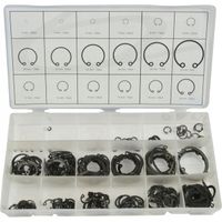 Pierścienie osadcze Segera E-clip wewnętrzne zestaw 300 szt. Silver