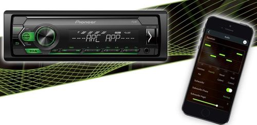 PIONEER MVH-S120UBG FLAC AUX USB ANDROID radio samochodowe 1-DIN zielony na Arena.pl
