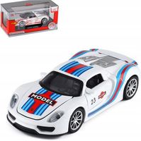 FIGURKA SAMOCHÓD MODEL PORSHE 23 "MARTINI" 1/32 DIE-CAST CAR