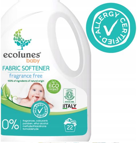 ECOLUNES HIPOALERGICZNY PŁYN DO PŁUKANIA UBRANEK BEZZAPACHOWY 1000 ML na Arena.pl