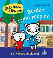 Książka dla dzieci z okienkami - Kicia Kocia i Nunuś - Bardzo fajna rodzina