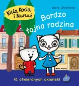 Książka dla dzieci z okienkami - Kicia Kocia i Nunuś - Bardzo fajna rodzina