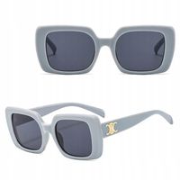 OKULARY PRZECIWSŁONECZNE MUCHY filtr UV400 Szare damskie + ETUI + ŚCIERKA