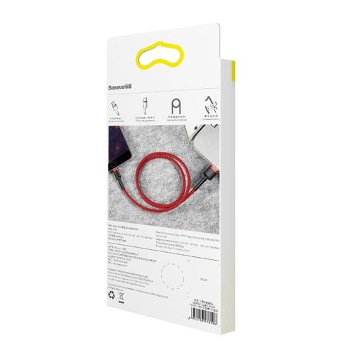 Kabel Lightning USB Baseus Cafule 2.4A 1m (czerwony) na Arena.pl