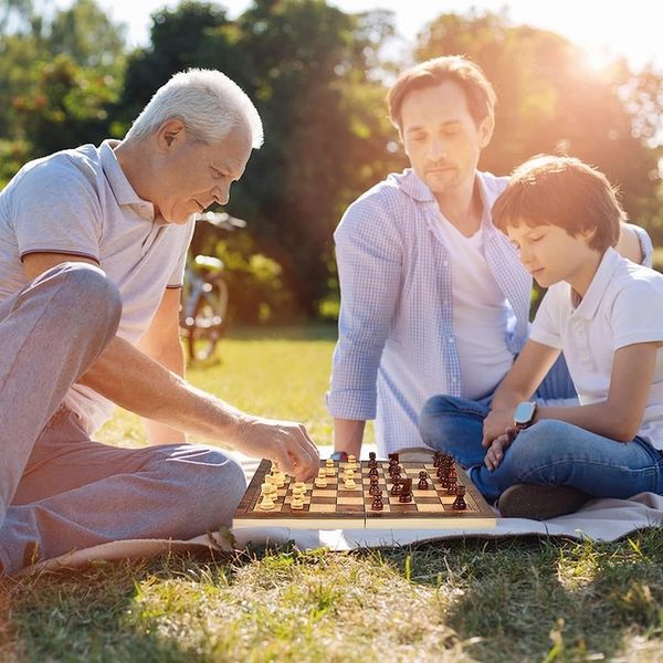 GRA W SZACHY WARCABY TRYKTRAK DUŻE DREWNIANE 3w1 PREZENT zdjęcie 5