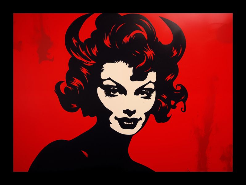 Plakat 18x13cm Czerwona Diablica zdjęcie 2