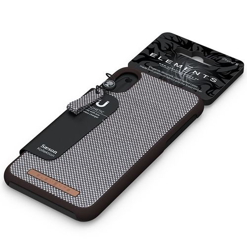 Materiałowe etui iPhone 8 Plus 7 Plus 6s Plus 6 Plus (Dark Brown na Arena.pl