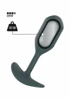 toyjoy the athlete weighted plug silikonowy 230g czarny 12cm