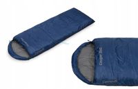 CIEPŁY ŚPIWÓR 2w1 CAMPUS COUGAR 350 -9st KOŁDRA | GRANAT | ZAMEK LEWY